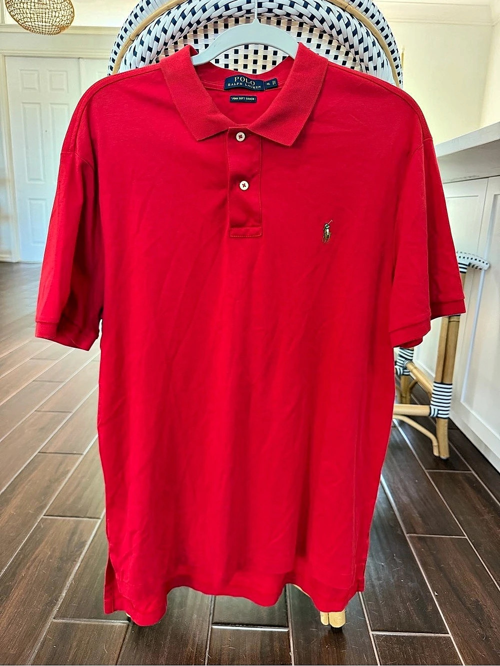 Polo Ralph Lauren Pima Soft Touch Polo Shirt Men's XL Red Classic Fit